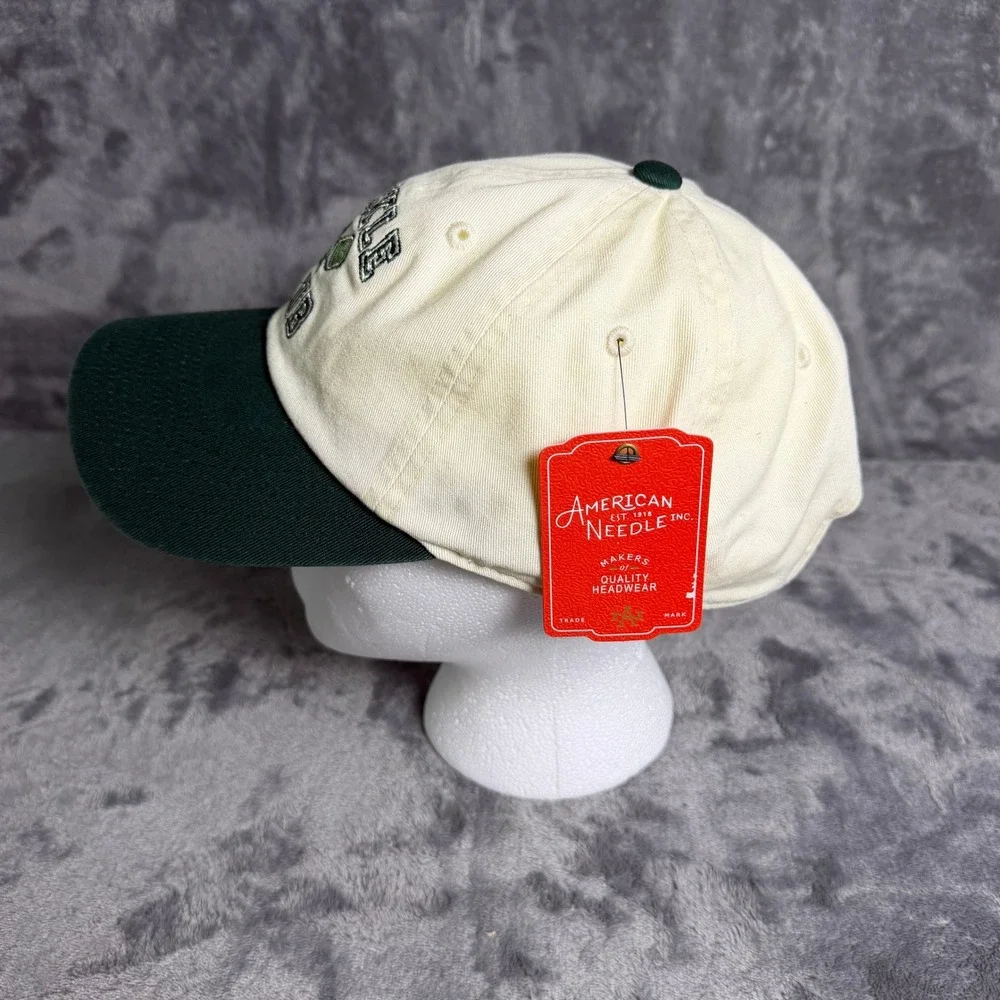 American Needle Pickle Club Baseball Hat Ivory Green Adjustable NWT Cap